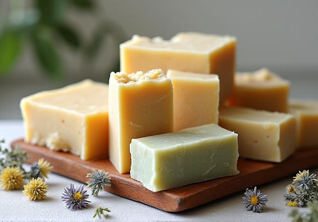 Handmade natural soap collection