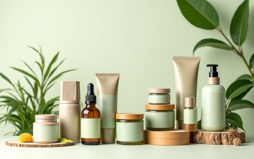 Sustainable eco-friendly cosmetics packaging